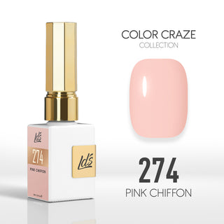 LDS Color Craze Collection - 274 Pink Chiffon - Gel Polish 0.5oz
