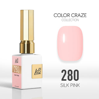 LDS Color Craze Collection - 280 Silk Pink - Gel Polish 0.5oz