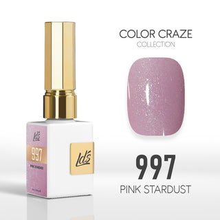 LDS Color Craze Gel Nail Polish - 997 Pink Stardust - 0.5oz