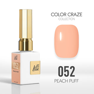 LDS Color Craze Collection - 052 Peach Puff - Gel Polish 0.5oz