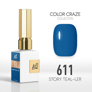 LDS Color Craze Collection - 611 Story Teal-ler - Gel Polish 0.5oz