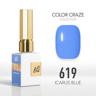  LDS Color Craze Gel Nail Polish - 619 Icarus Blue - 0.5oz by LDS COLOR CRAZE sold by DTK Nail Supply