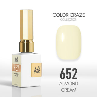 LDS Color Craze Collection - 652 Almond Cream - Gel Polish 0.5oz