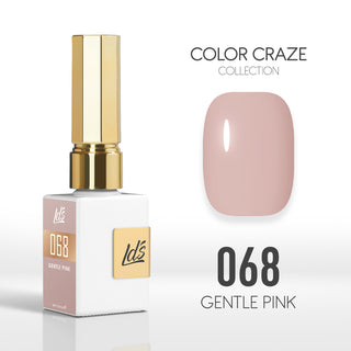 LDS Color Craze Collection - 068 Gentle Pink - Gel Polish 0.5oz