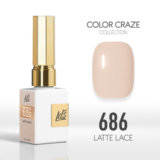 LDS Color Craze Collection - 686 Latte Lace - Gel Polish 0.5oz