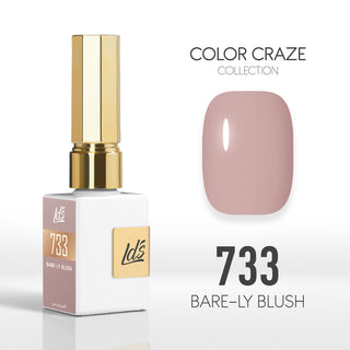 LDS Color Craze Collection - 733 Bare-ly Blush - Gel Polish 0.5oz