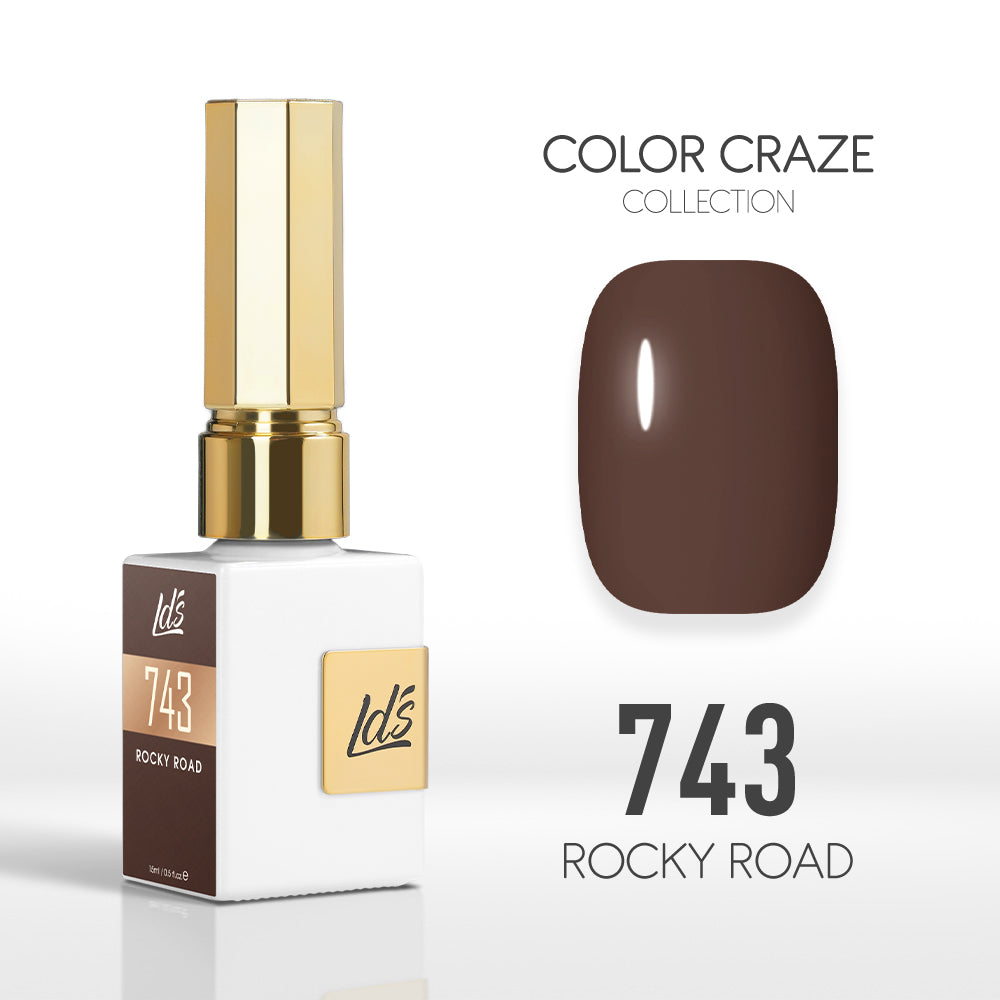  LDS Color Craze Gel Nail Polish - 743 Rocky Road - 0.5oz by LDS COLOR CRAZE sold by DTK Nail Supply