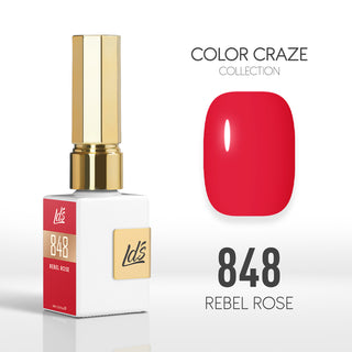LDS Color Craze Collection - 848 Rebel Rose - Gel Polish 0.5oz
