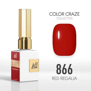 LDS Color Craze Collection - 866 Red Regalia - Gel Polish 0.5oz