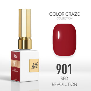  LDS Color Craze Gel Nail Polish - 901 Red Revolution - 0.5oz by LDS COLOR CRAZE sold by DTK Nail Supply