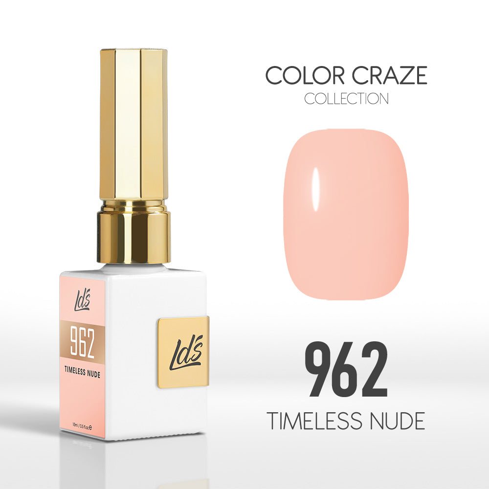 LDS Color Craze Gel Nail Polish - 962 Timeless Nude - 0.5oz
