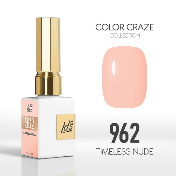 LDS Color Craze Gel Nail Polish - 962 Timeless Nude - 0.5oz