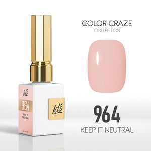 LDS Color Craze Gel Nail Polish - 964 Keep It Neutral - 0.5oz