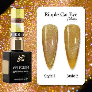 LDS Ripple Cat Eye - 03 - Gel Polish 0.5 oz - Ripple Cat Eye Collection by LAVIS NAILS sold by DTK Nail Supply