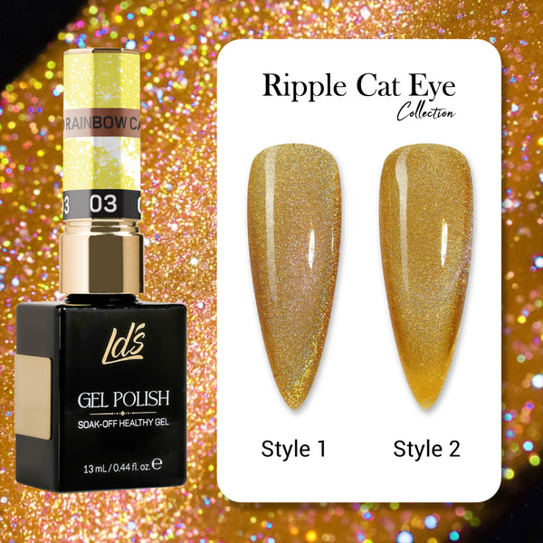 LDS Ripple Cat Eye - 03 - Gel Polish 0.5 oz - Ripple Cat Eye Collection by LAVIS NAILS sold by DTK Nail Supply