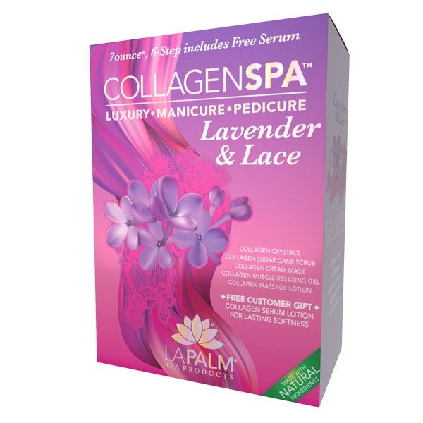 La Palm Collagen Spa - Case of 60 Pedi a Box (6 step) - Lavender & Lace
