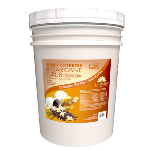  La Palm Sugar Cane Scrub - Vanilla Cappuccino - 1 Bucket by La Palm sold by DTK Nail Supply