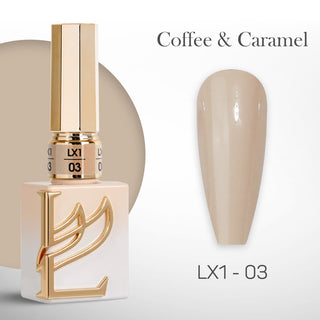 LAVIS LX1 - 03  - Gel Polish 0.5 oz - Coffee & Caramel Collection