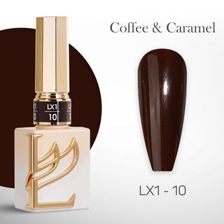 LAVIS LX1 - 10  - Gel Polish 0.5 oz - Coffee & Caramel Collection