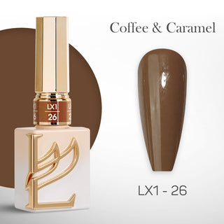 LAVIS LX1 - 26  - Gel Polish 0.5 oz - Coffee & Caramel Collection