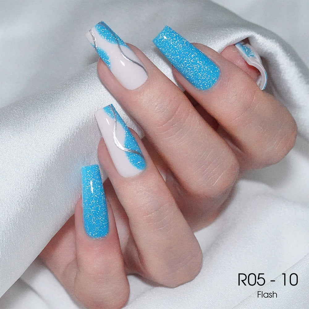 LAVIS Reflective R05 - 10 - Gel Polish 0.5 oz - Blossom Bass Reflective Collection by LAVIS NAILS sold by DTK Nail Supply