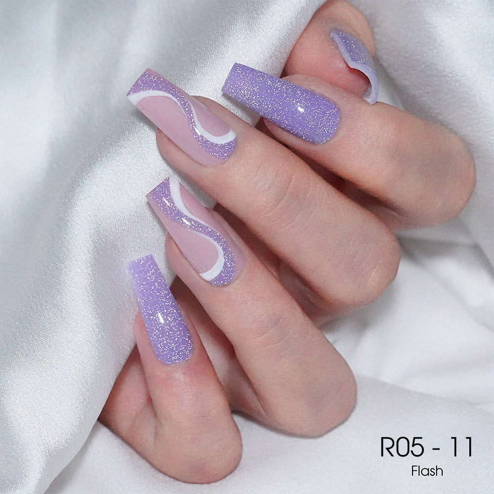 LAVIS Reflective R05 - 11 - Gel Polish 0.5 oz - Blossom Bass Reflective Collection by LAVIS NAILS sold by DTK Nail Supply