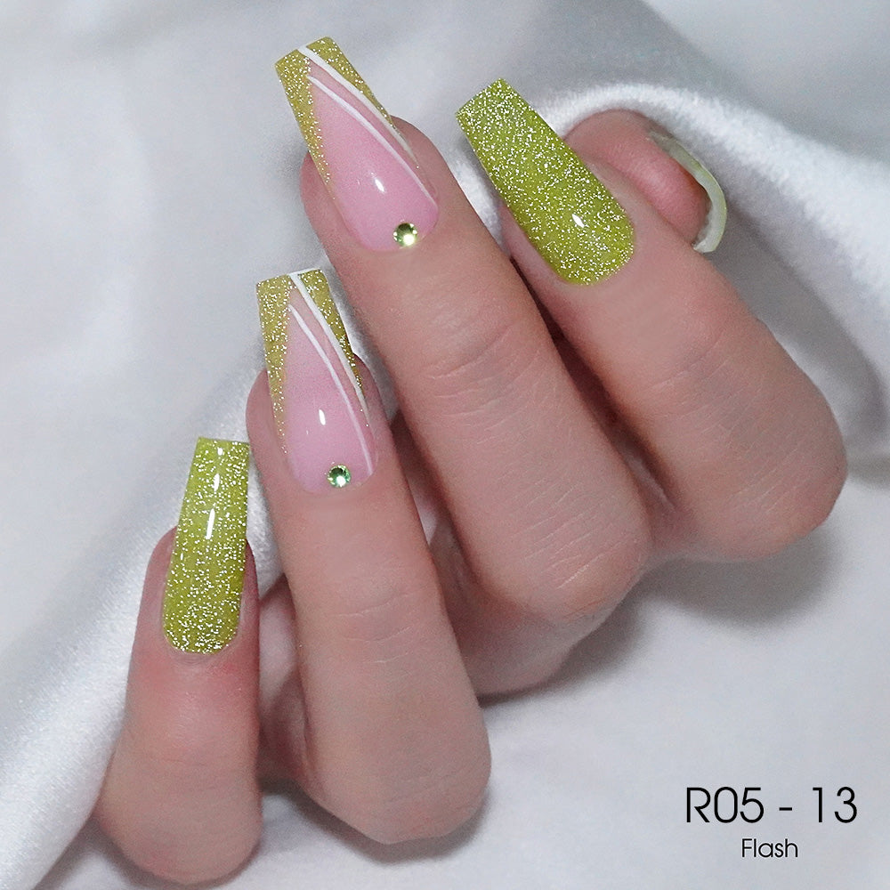 LAVIS Reflective R05 - 13 - Gel Polish 0.5 oz - Neon Lights Reflective Collection by LAVIS NAILS sold by DTK Nail Supply