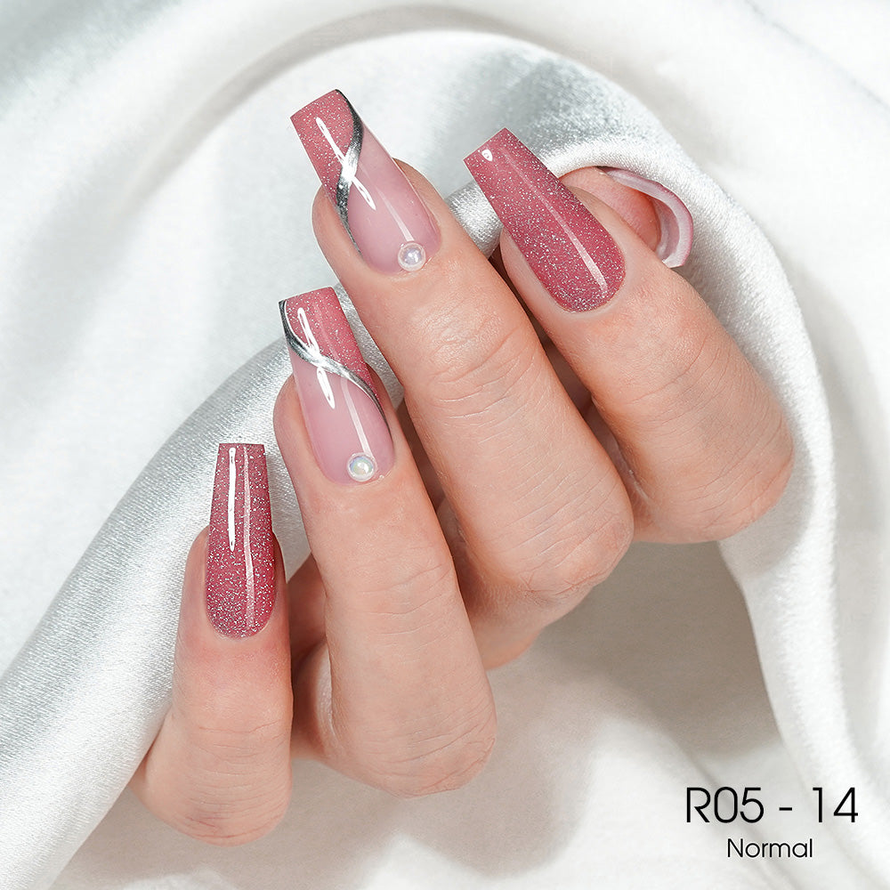 LAVIS Reflective R05 - 14 - Gel Polish 0.5 oz - Neon Lights Reflective Collection by LAVIS NAILS sold by DTK Nail Supply