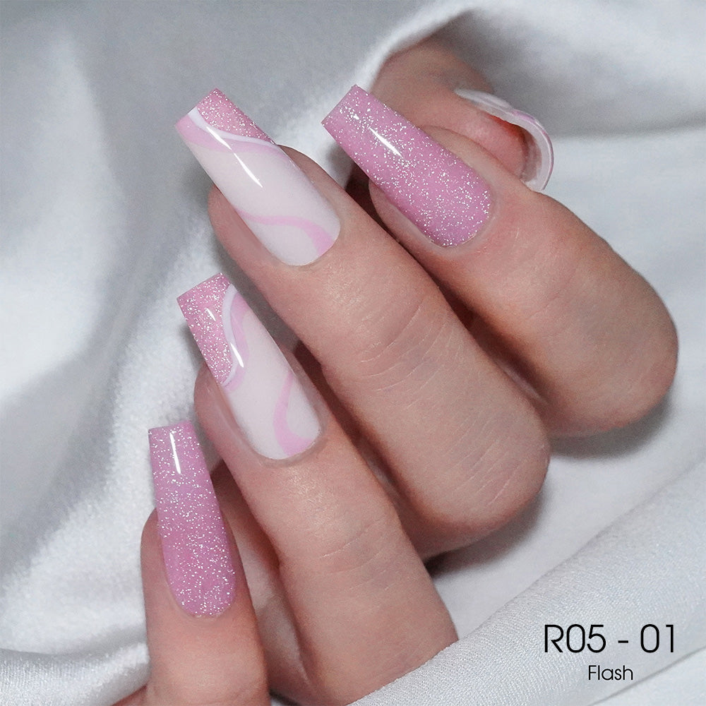 LAVIS Reflective R05 - 01 - Gel Polish 0.5 oz - Blossom Bass Reflective Collection by LAVIS NAILS sold by DTK Nail Supply