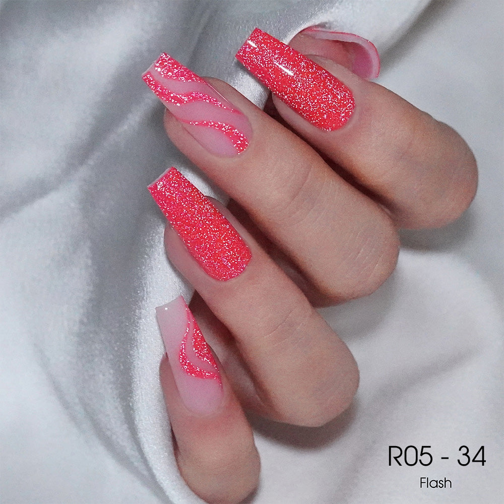 LAVIS Reflective R05 - 34 - Gel Polish 0.5 oz - Glow With The Flow Reflective Collection by LAVIS NAILS sold by DTK Nail Supply