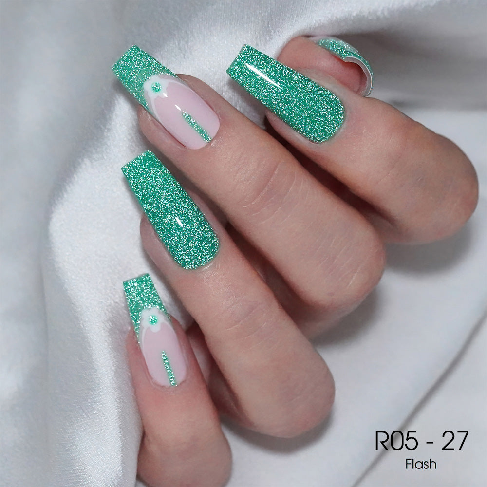 LAVIS Reflective R05 - 27 - Gel Polish 0.5 oz - Glow With The Flow Reflective Collection by LAVIS NAILS sold by DTK Nail Supply