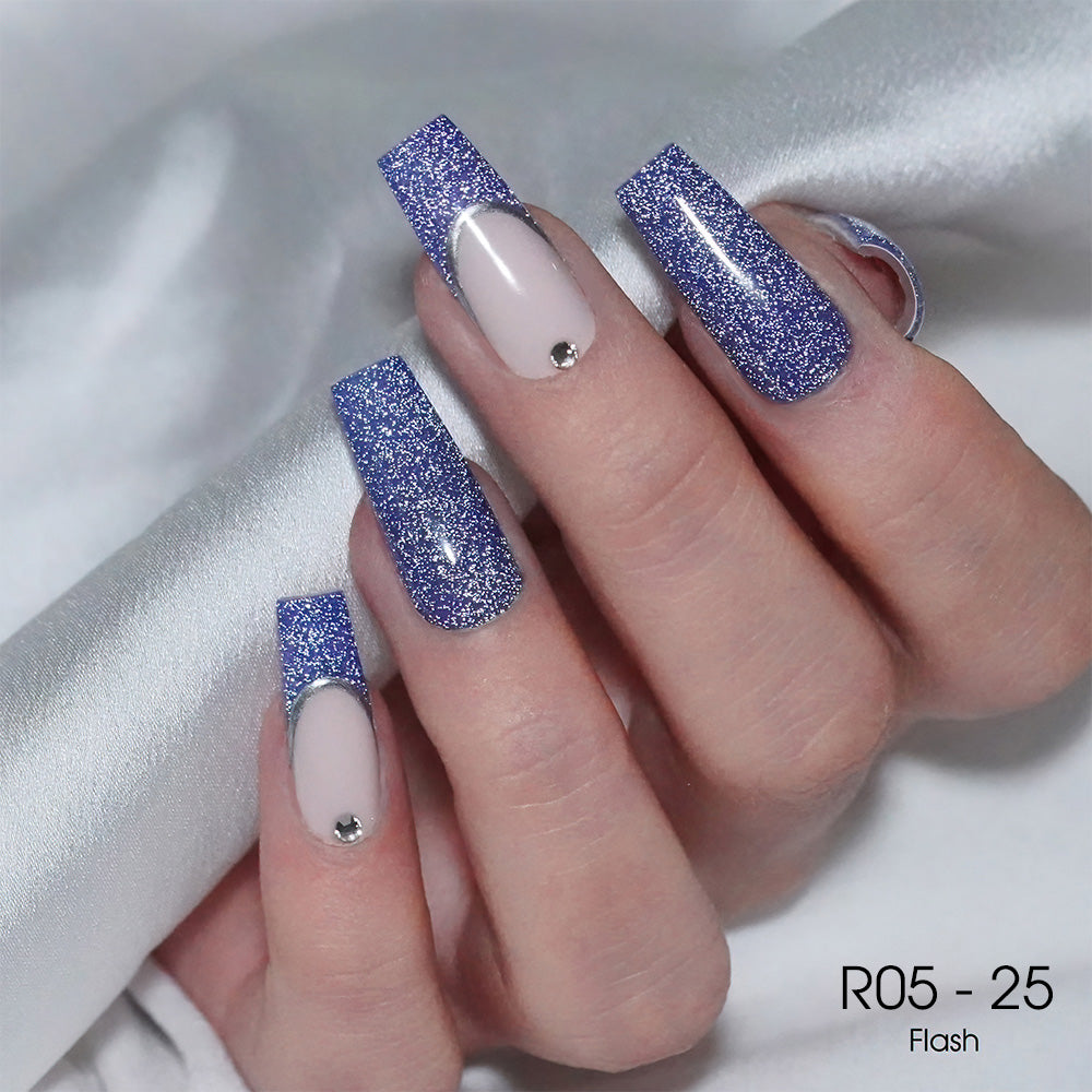 LAVIS Reflective R05 - 25 - Gel Polish 0.5 oz - Glow With The Flow Reflective Collection by LAVIS NAILS sold by DTK Nail Supply