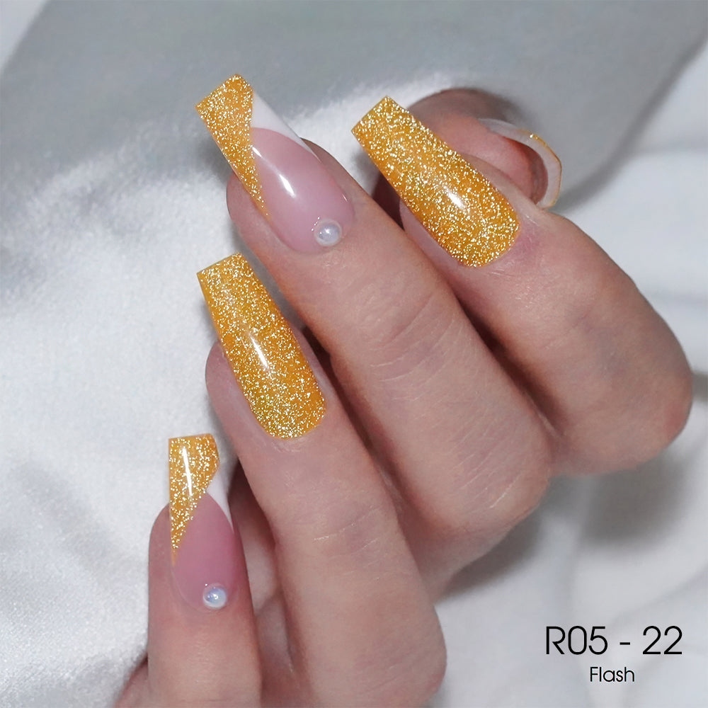 LAVIS Reflective R05 - 22 - Gel Polish 0.5 oz - Neon Lights Reflective Collection by LAVIS NAILS sold by DTK Nail Supply