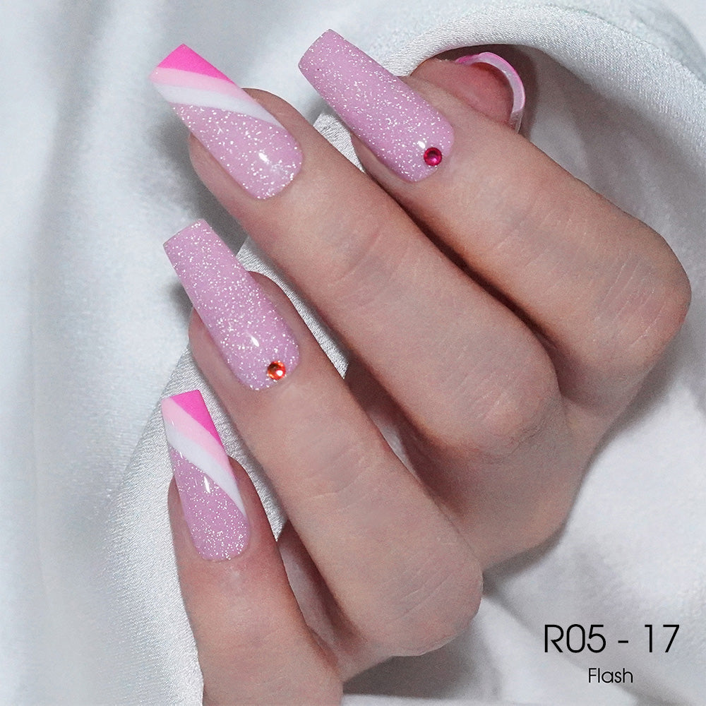LAVIS Reflective R05 - 17 - Gel Polish 0.5 oz - Neon Lights Reflective Collection by LAVIS NAILS sold by DTK Nail Supply