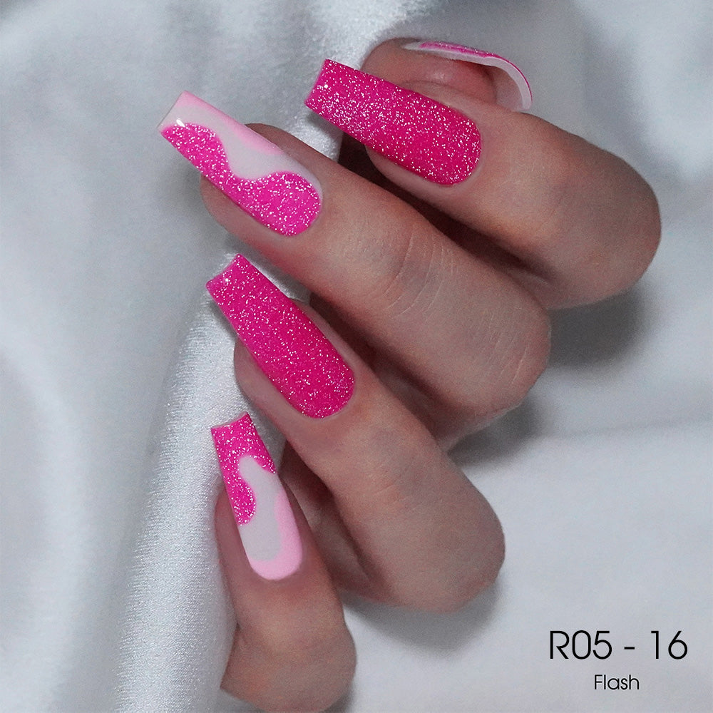 LAVIS Reflective R05 - 16 - Gel Polish 0.5 oz - Neon Lights Reflective Collection by LAVIS NAILS sold by DTK Nail Supply