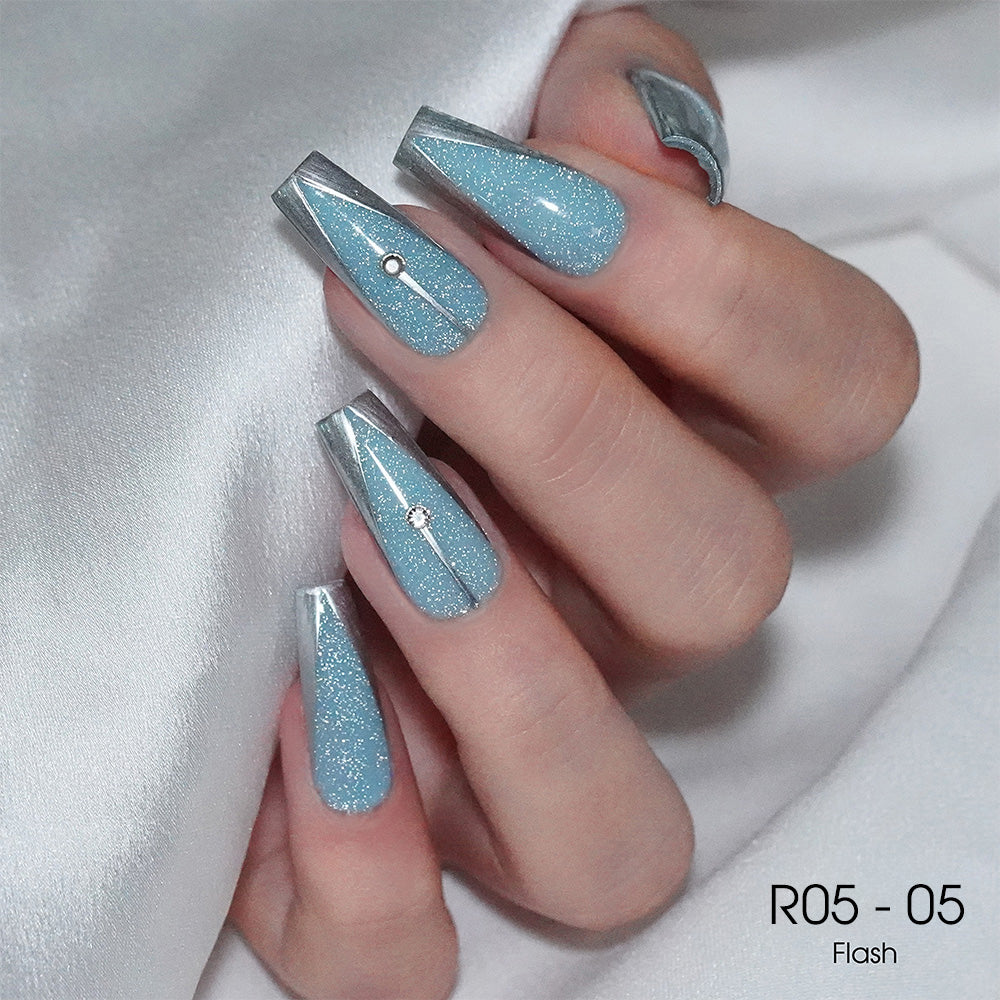 LAVIS Reflective R05 - 05 - Gel Polish 0.5 oz - Blossom Bass Reflective Collection by LAVIS NAILS sold by DTK Nail Supply