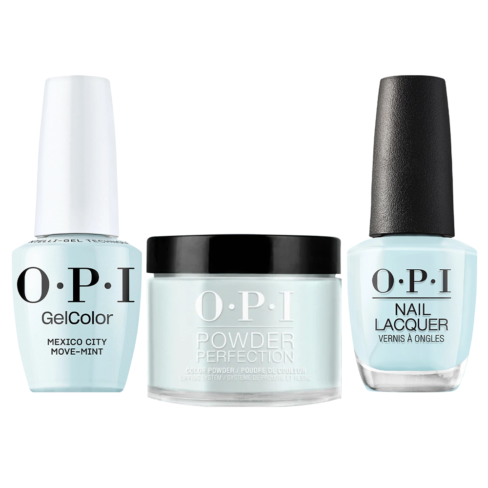 OPI Intelli 3 in 1 - M83 Mexico City Move-mint - Dip, Gel & Lacquer Matching