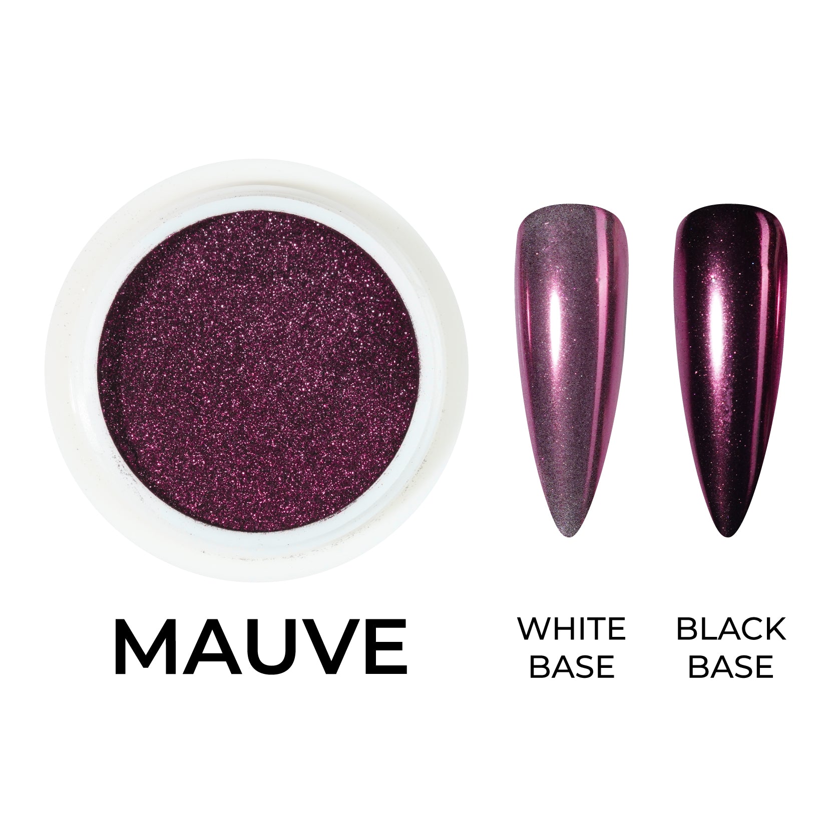 Classic Chrome Nail Powder - Mauve