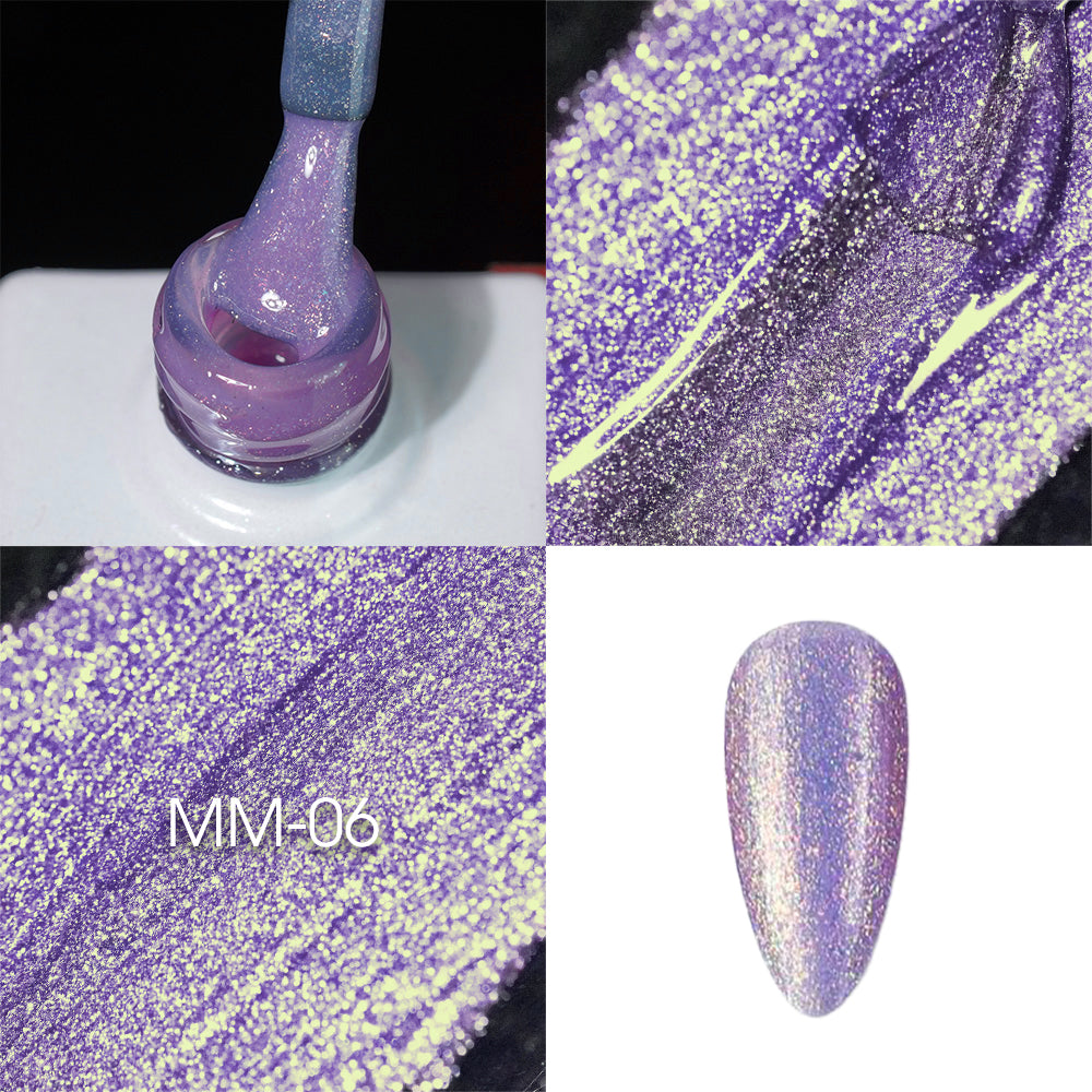 LAVIS MM06 - Gel Polish 0.5oz - Mermaid Lagoon Glitter Collection by LAVIS NAILS sold by DTK Nail Supply