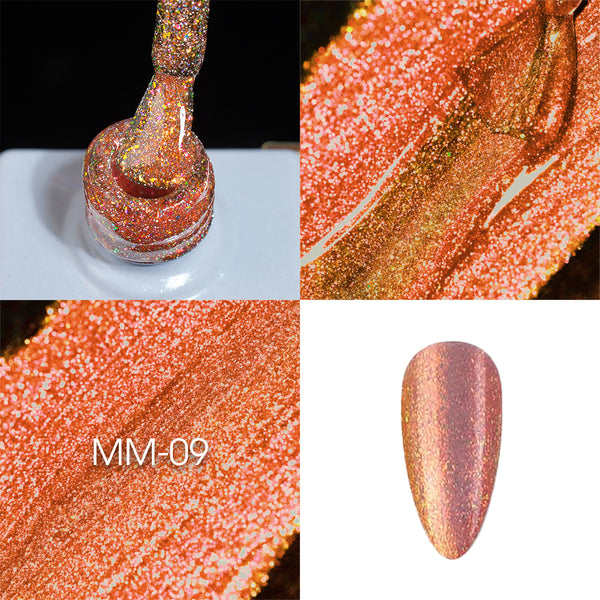 LAVIS MM09 - Gel Polish 0.5oz - Mermaid Lagoon Glitter Collection by LAVIS NAILS sold by DTK Nail Supply