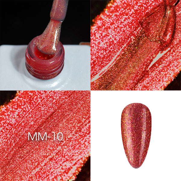 LAVIS MM10 - Gel Polish 0.5oz - Mermaid Lagoon Glitter Collection by LAVIS NAILS sold by DTK Nail Supply