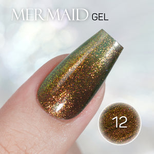 LAVIS MM12 - Gel Polish 0.5oz - Mermaid Lagoon Glitter Collection by LAVIS NAILS sold by DTK Nail Supply