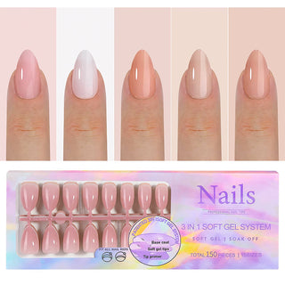 Press On Nails 150pcs/box - Medium Almond 04