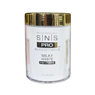 SNS 4-in-1 Pink & White Powder 16oz - Milky White