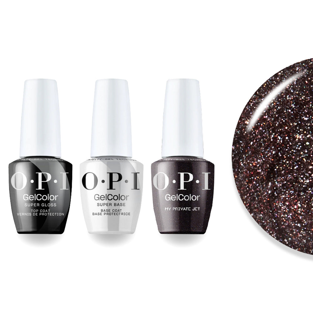 OPI + Super Glossy Top Super Base - My Private Jet