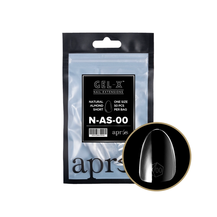 APRES - Gel-X Natural Almond Short #00 Refill Bag