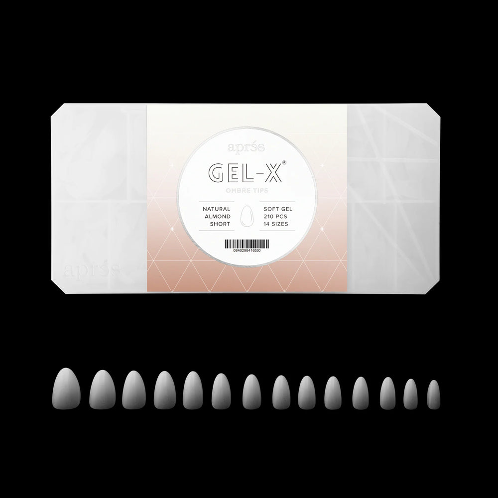  Apres Gel-X Ombre Tips  - Natural Almond Short by Apres sold by DTK Nail Supply