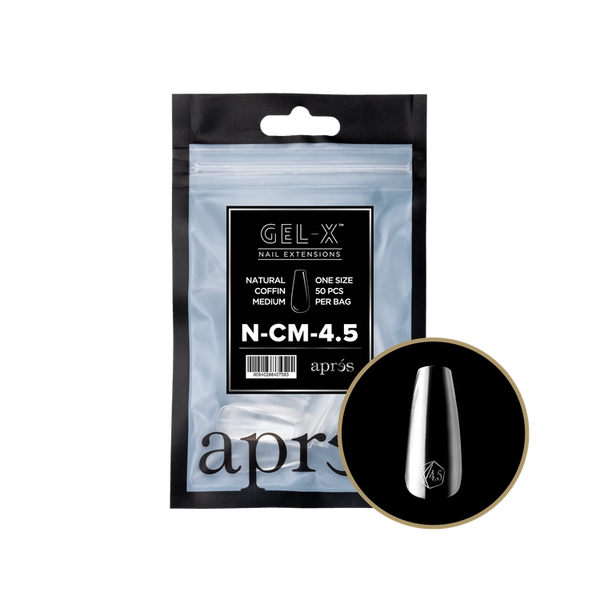 APRES - Gel-X Natural Coffin Medium #4.5