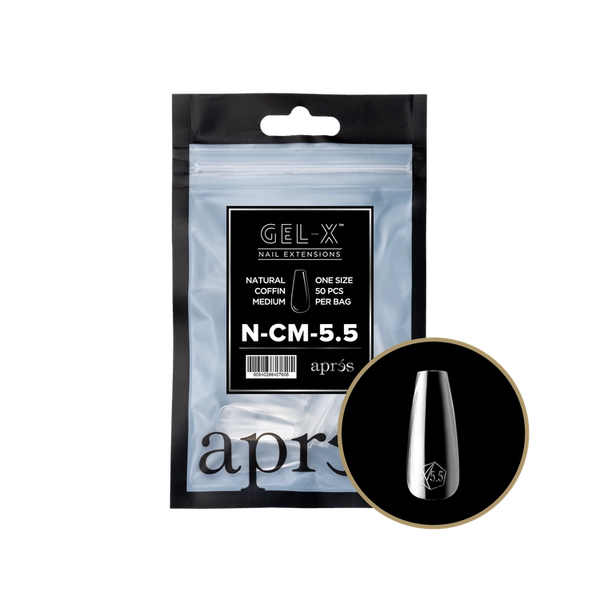 APRES - Gel-X Natural Coffin Medium #5.5