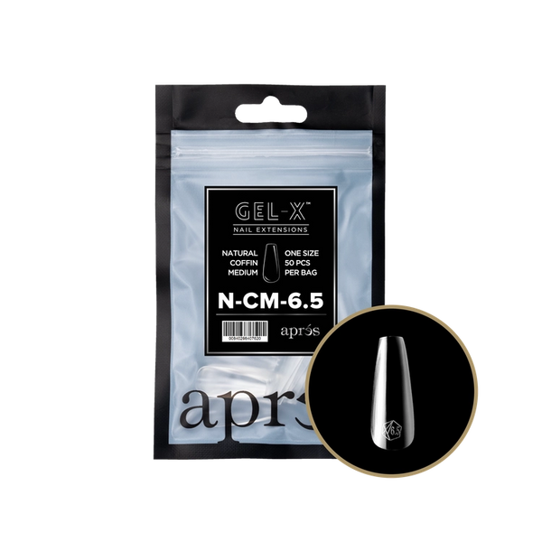 APRES - Gel-X Natural Coffin Medium #6.5